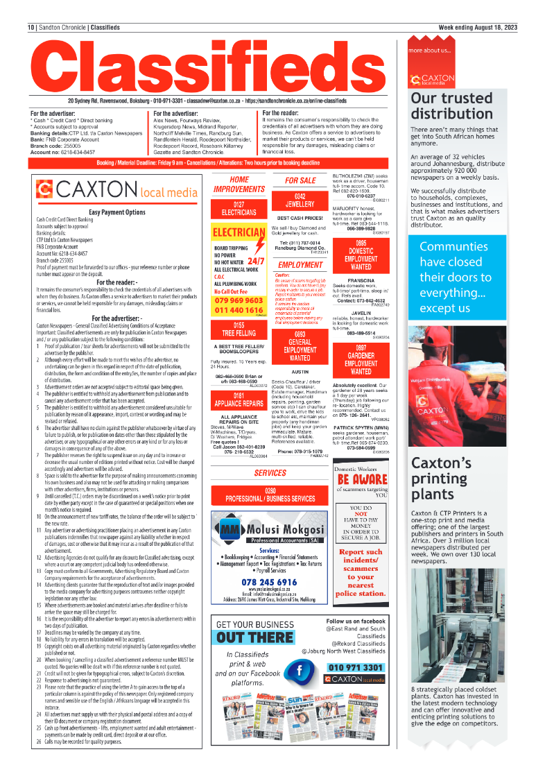 Sandton Chronicle 18 August 2023 page 10