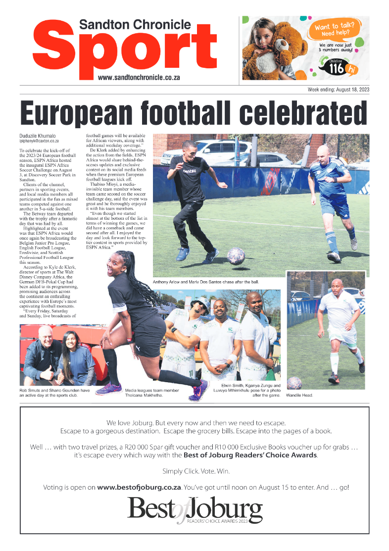 Sandton Chronicle 18 August 2023 page 12