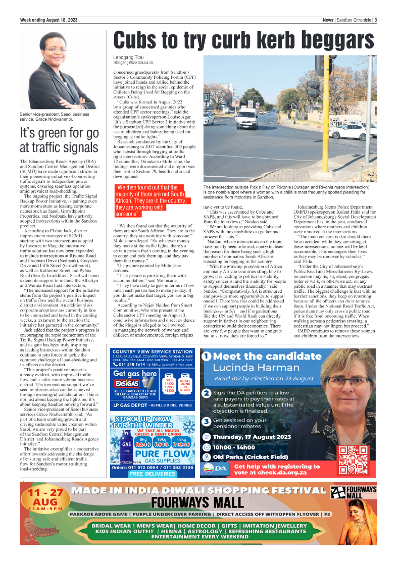 Sandton Chronicle 18 August 2023 page 3
