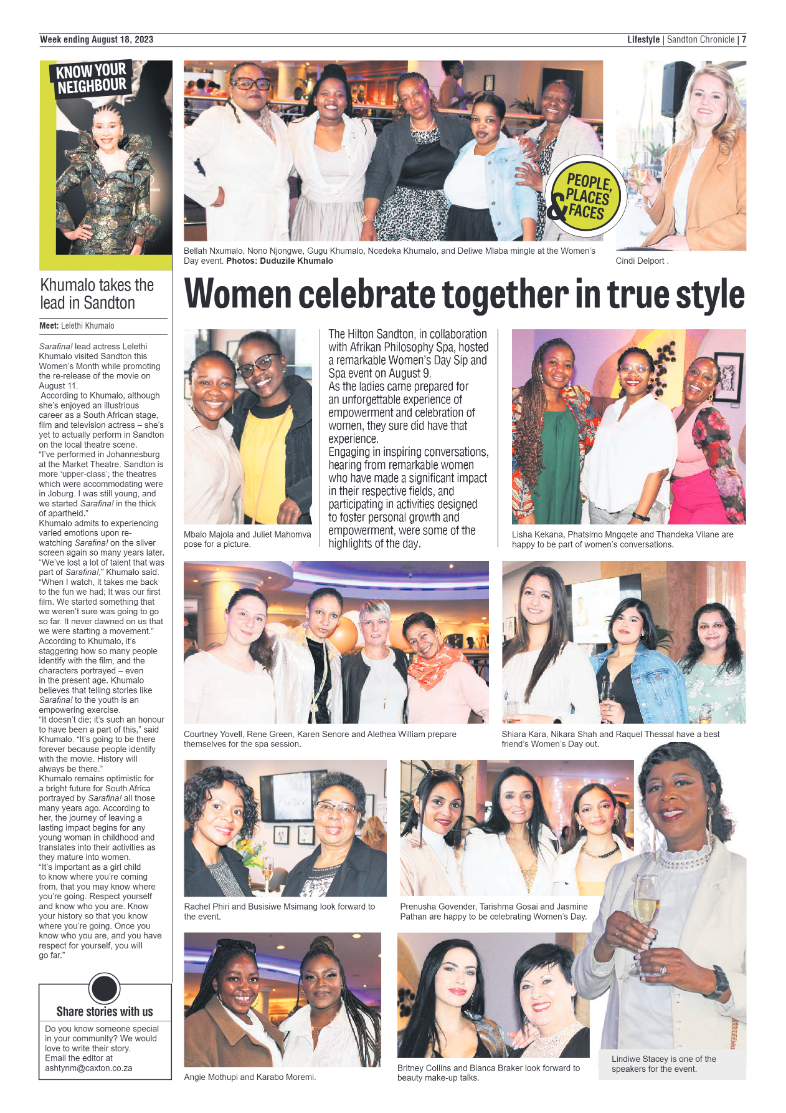 Sandton Chronicle 18 August 2023 page 7