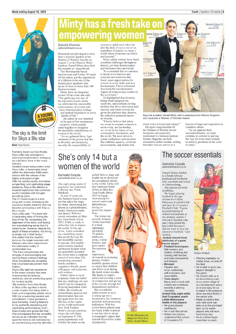 Sandton Chronicle 18 August 2023 page 9