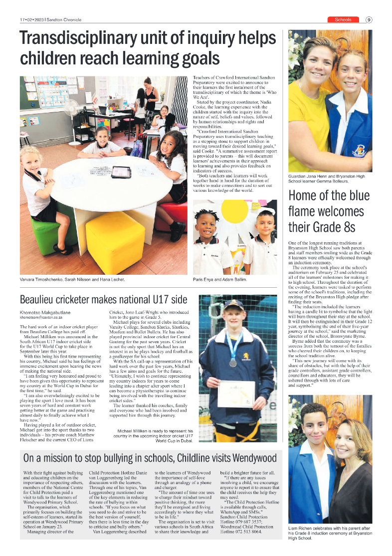 Sandton Chronicle 17 Feb 2023 page 9