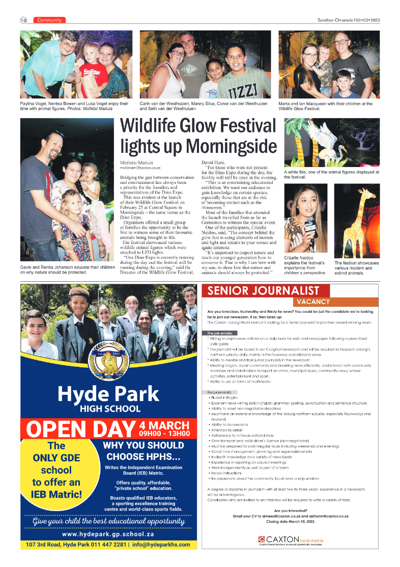 Sandton Chronicle 3 March 2023 page 10