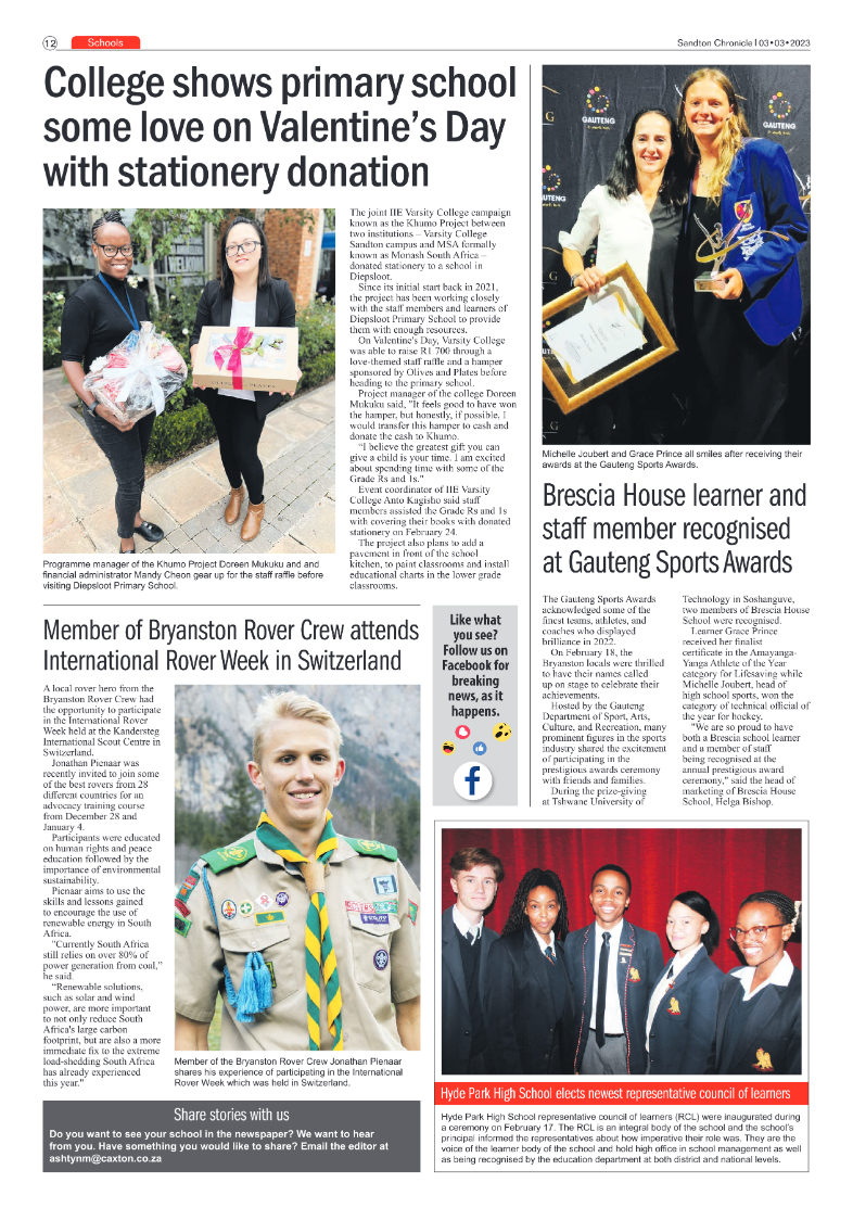 Sandton Chronicle 3 March 2023 page 12