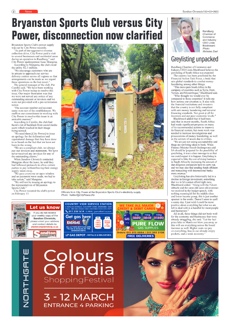Sandton Chronicle 3 March 2023 page 2
