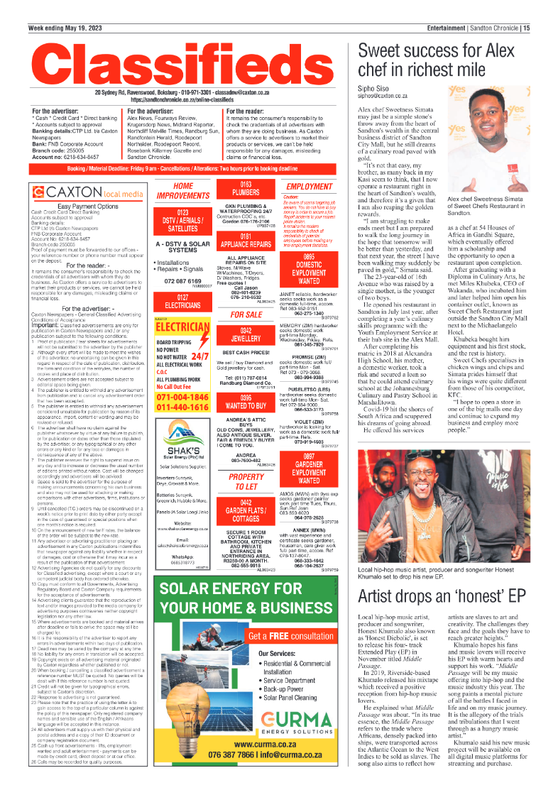 Sandton Chronicle 19 May 2023 page 11