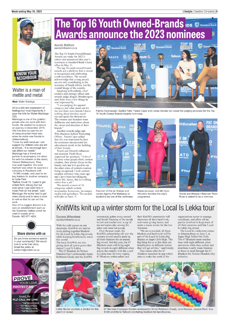 Sandton Chronicle 19 May 2023 page 9