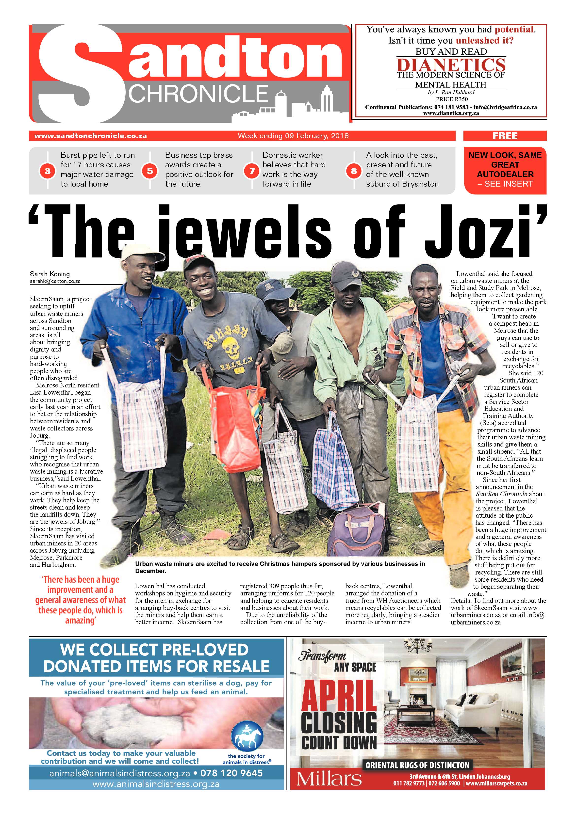 Sandton Chronicle -Feb 9, 2018 page 1