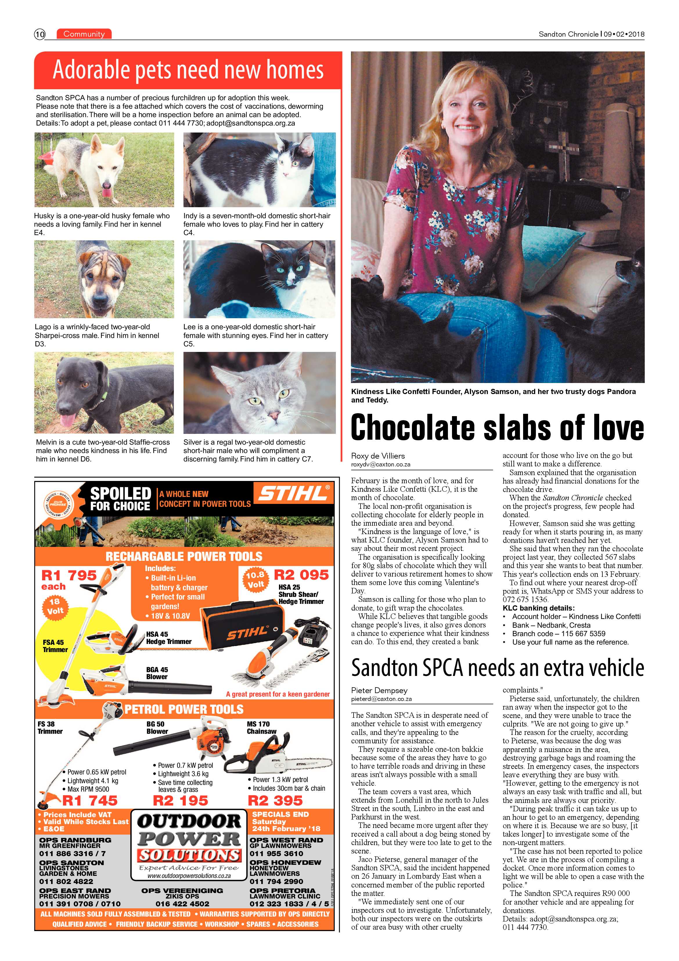 Sandton Chronicle -Feb 9, 2018 page 10