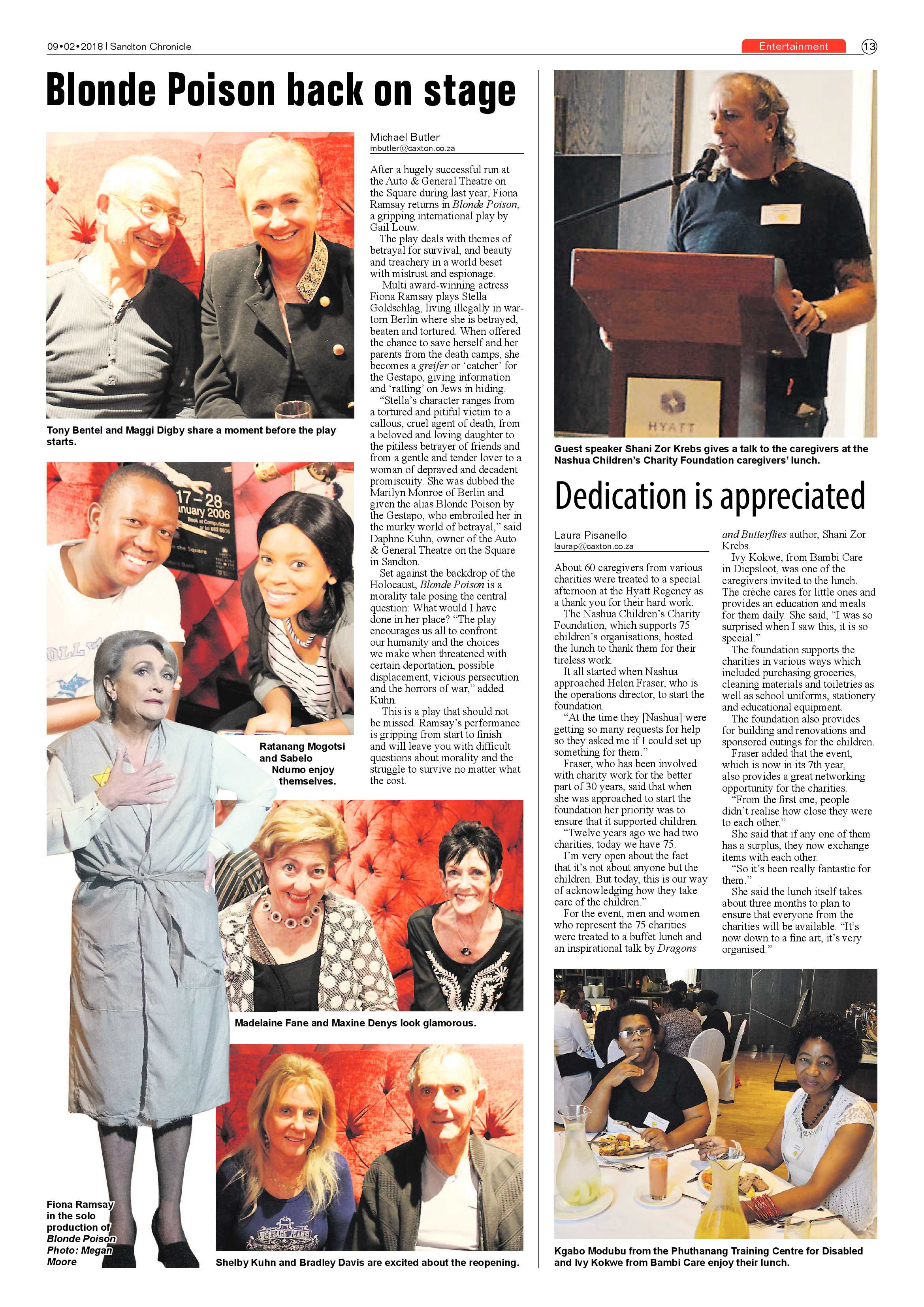 Sandton Chronicle -Feb 9, 2018 page 13