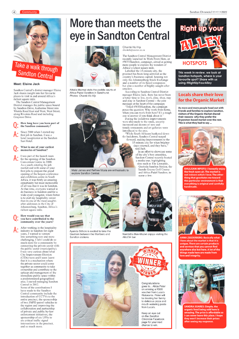 Sandton Chronicle Nov 11 2022 page 4