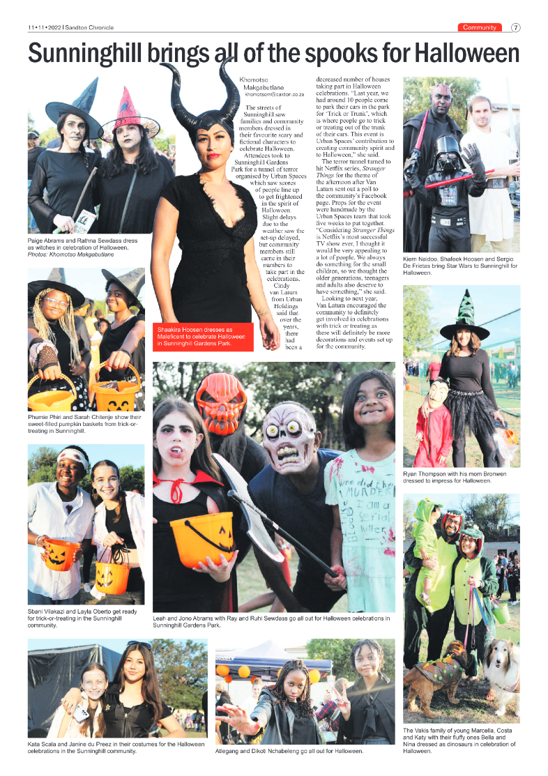 Sandton Chronicle Nov 11 2022 page 7