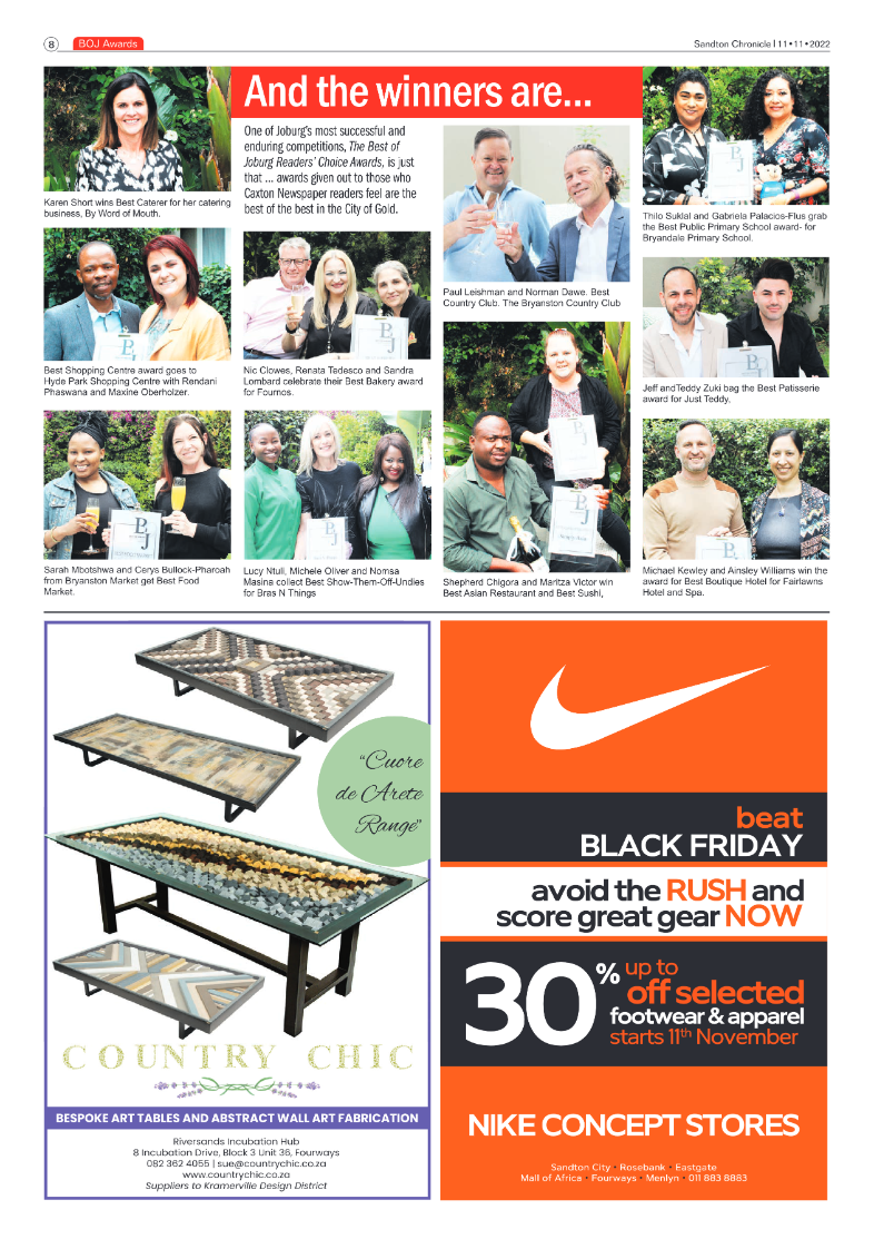 Sandton Chronicle Nov 11 2022 page 8