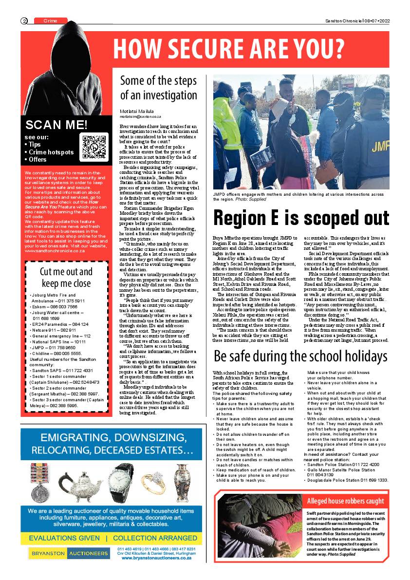 Sandton Chronicle 8 July 2022 page 2