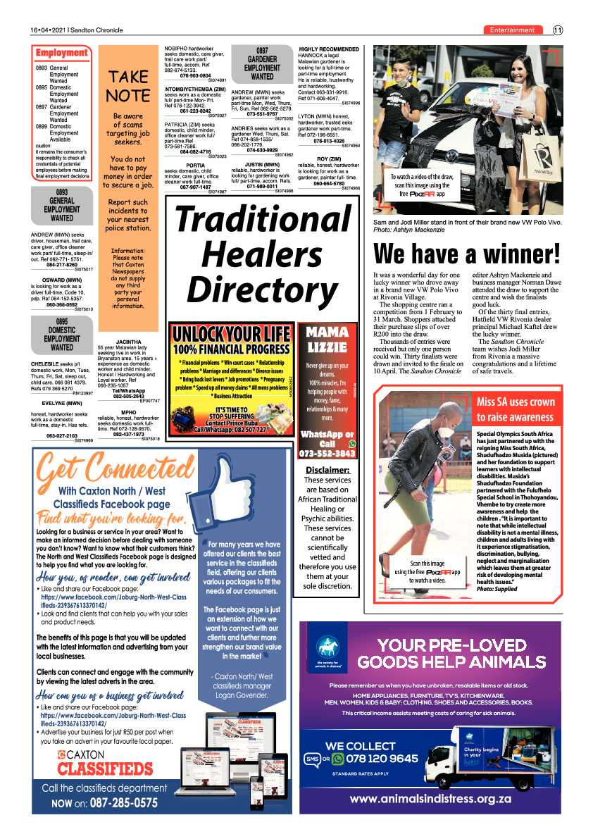 Sandton Chronicle16 April 2021 page 11