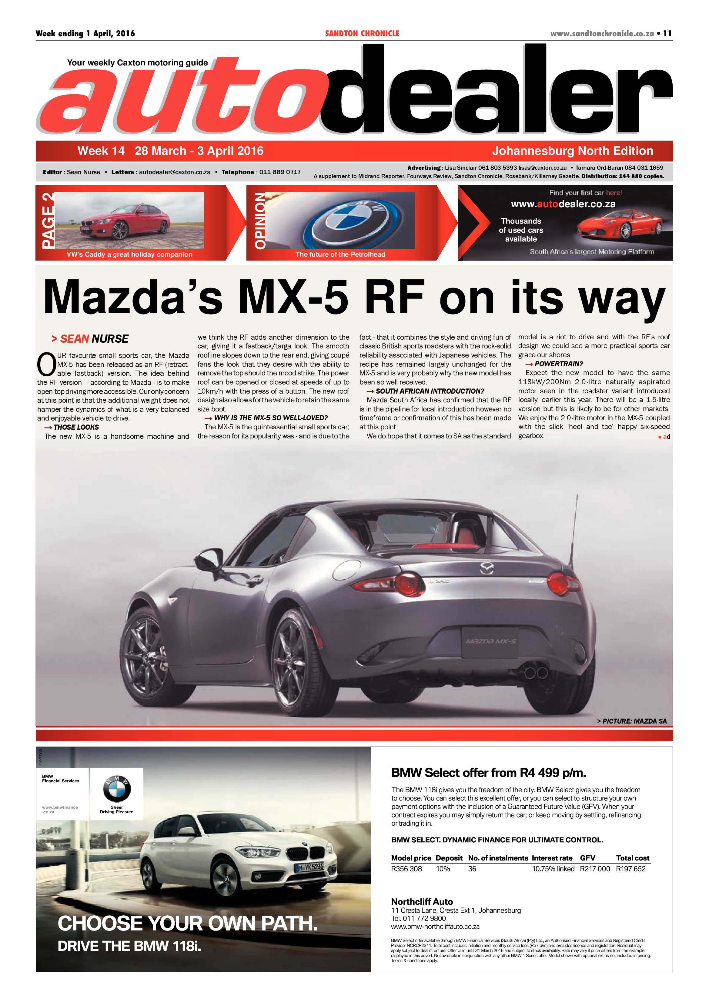 Sandton Chronicle 01 April 2016 page 11