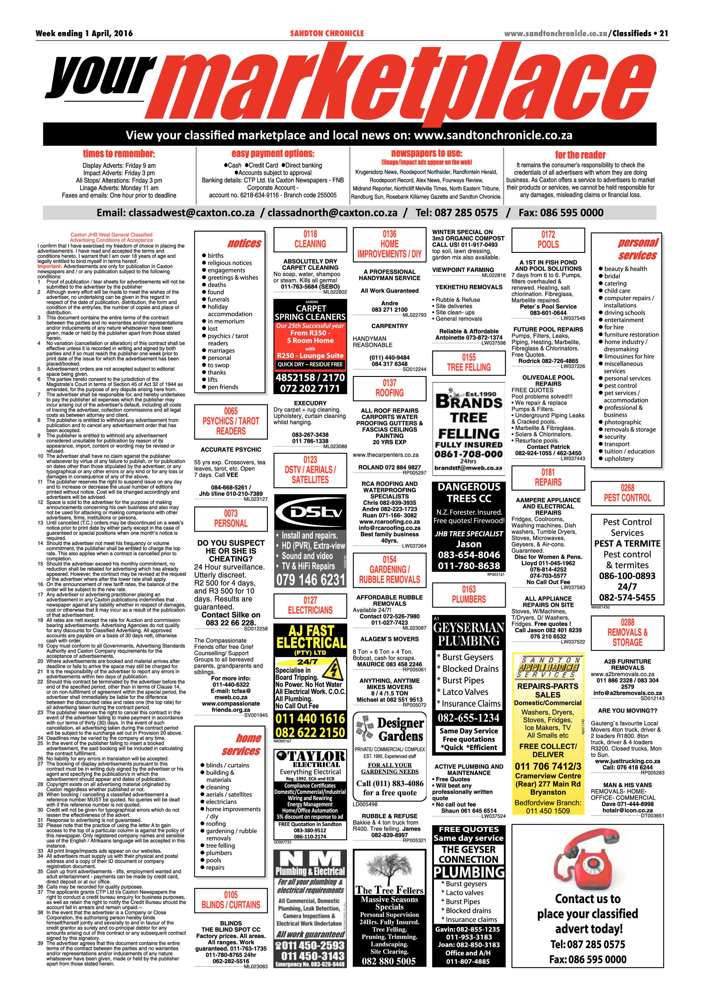 Sandton Chronicle 01 April 2016 page 21