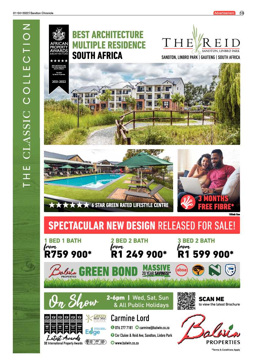 Sandton Chronicle 01 April 2022 page 13