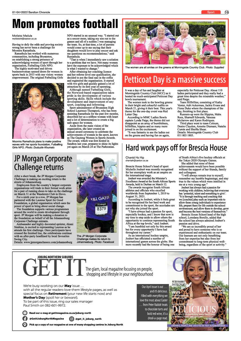 Sandton Chronicle 01 April 2022 page 15