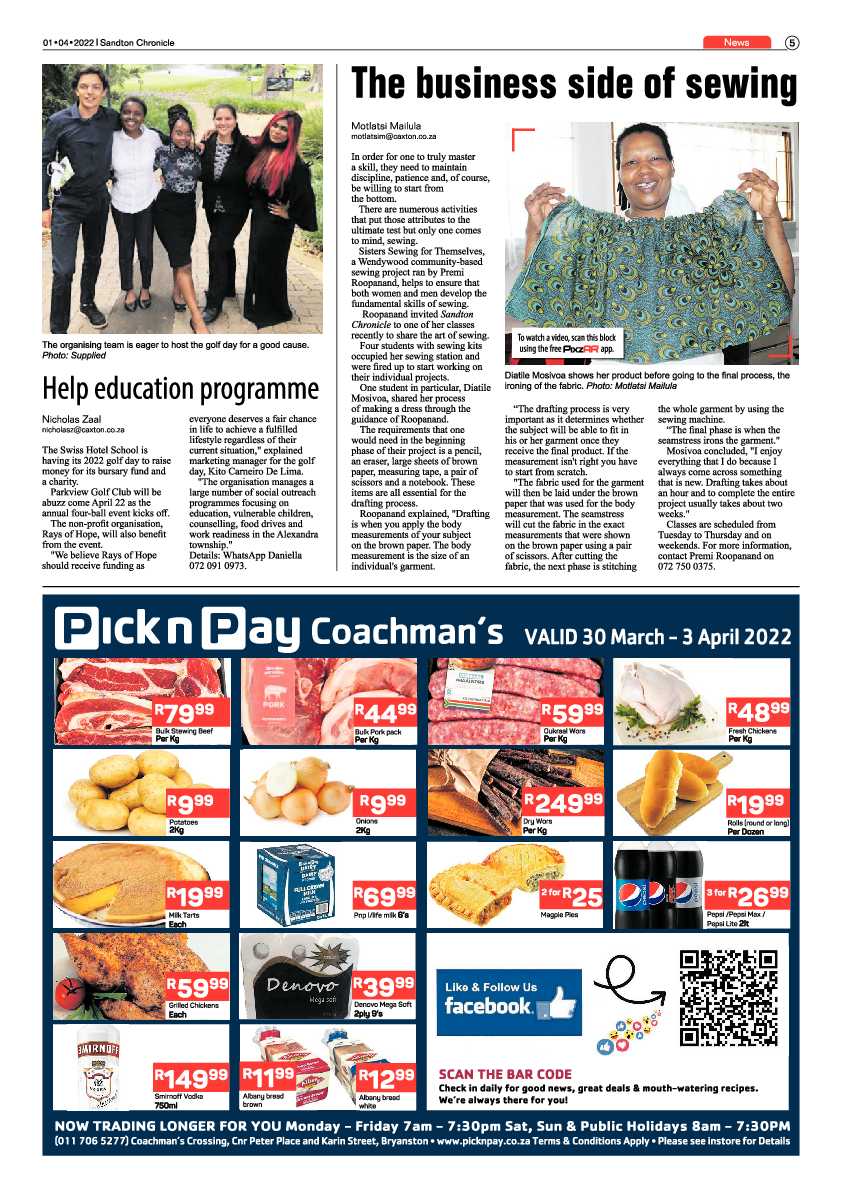 Sandton Chronicle 01 April 2022 page 5