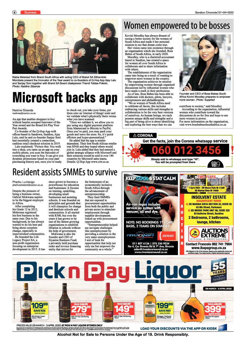 Sandton Chronicle 01 April 2022 page 6