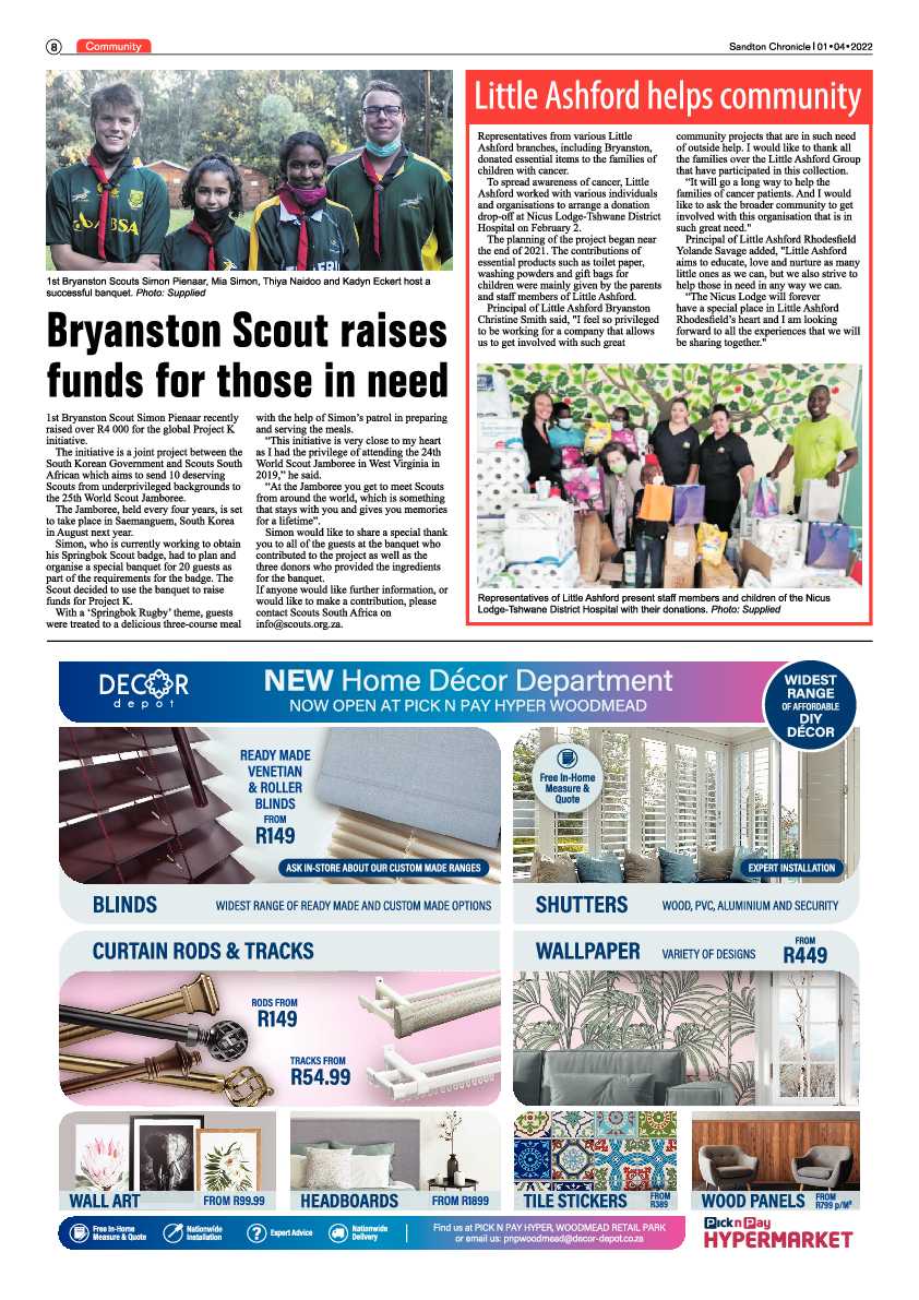 Sandton Chronicle 01 April 2022 page 8