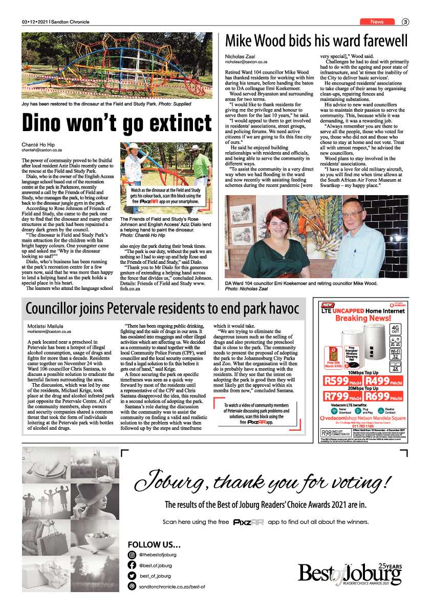Sandton Chronicle 03 December 2021 page 3