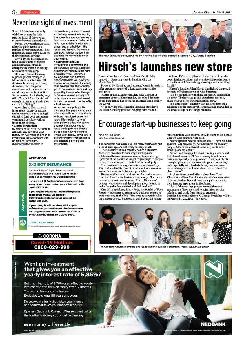 Sandton Chronicle 03 December 2021 page 6