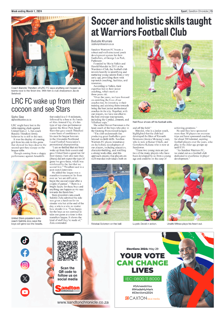 Sandton Chronicle 01 March 2024 page 15