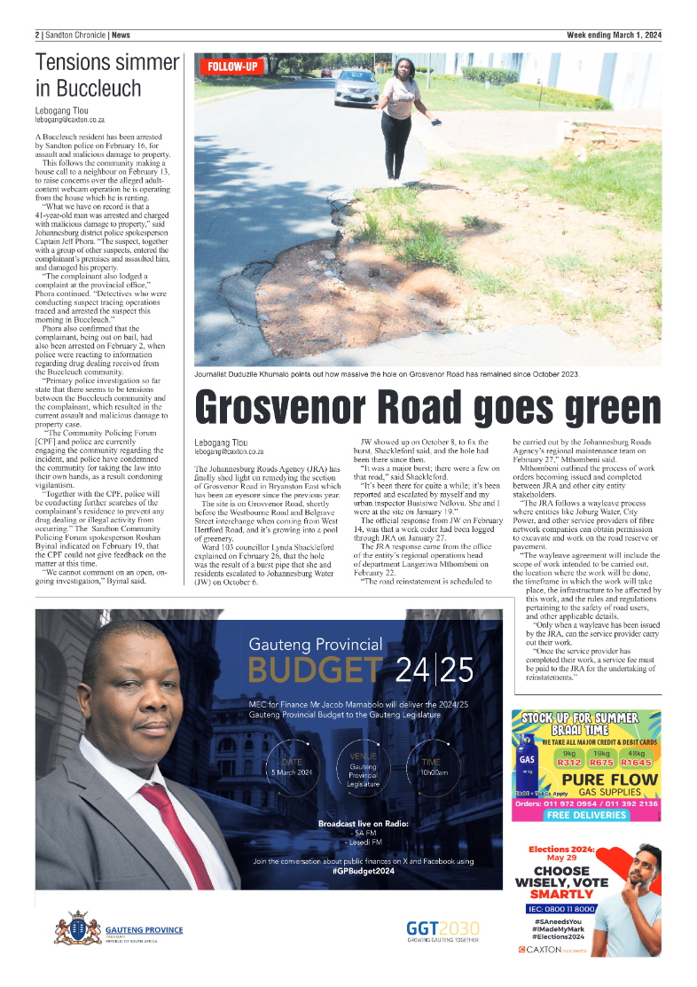 Sandton Chronicle 01 March 2024 page 2
