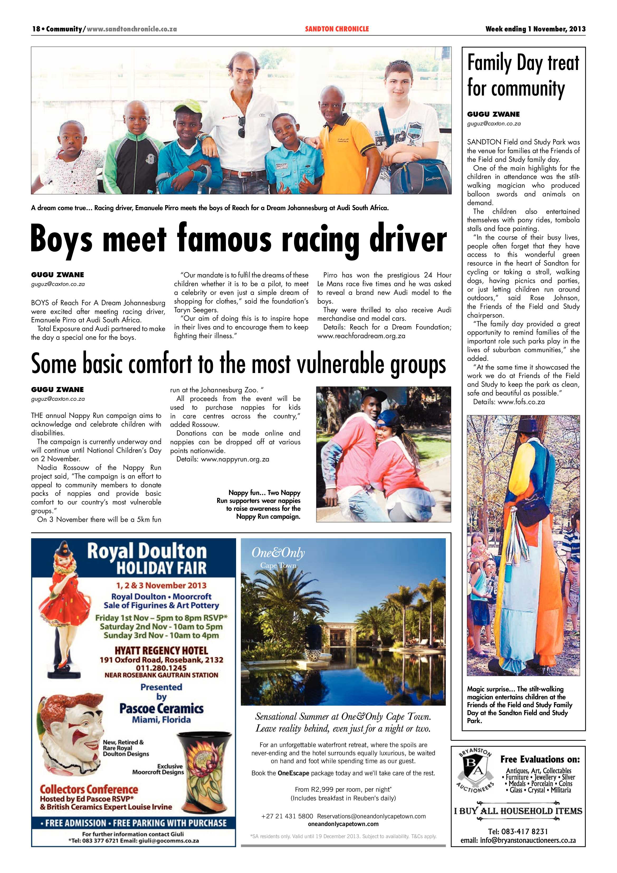 Sandton Chronicle 01 November 2013 page 18