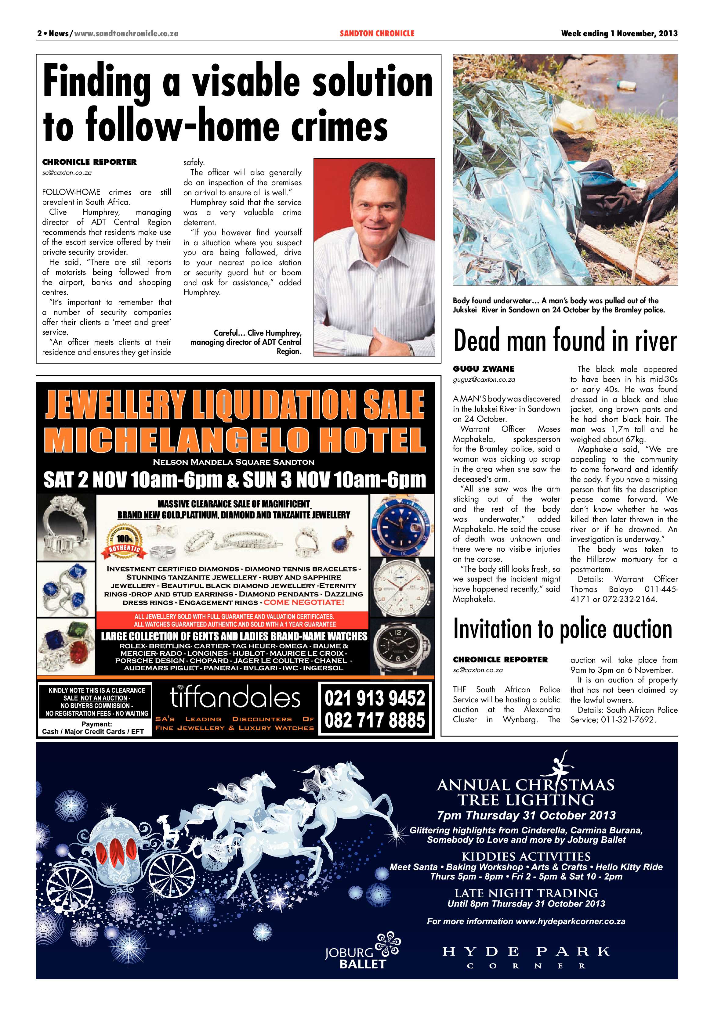 Sandton Chronicle 01 November 2013 page 2