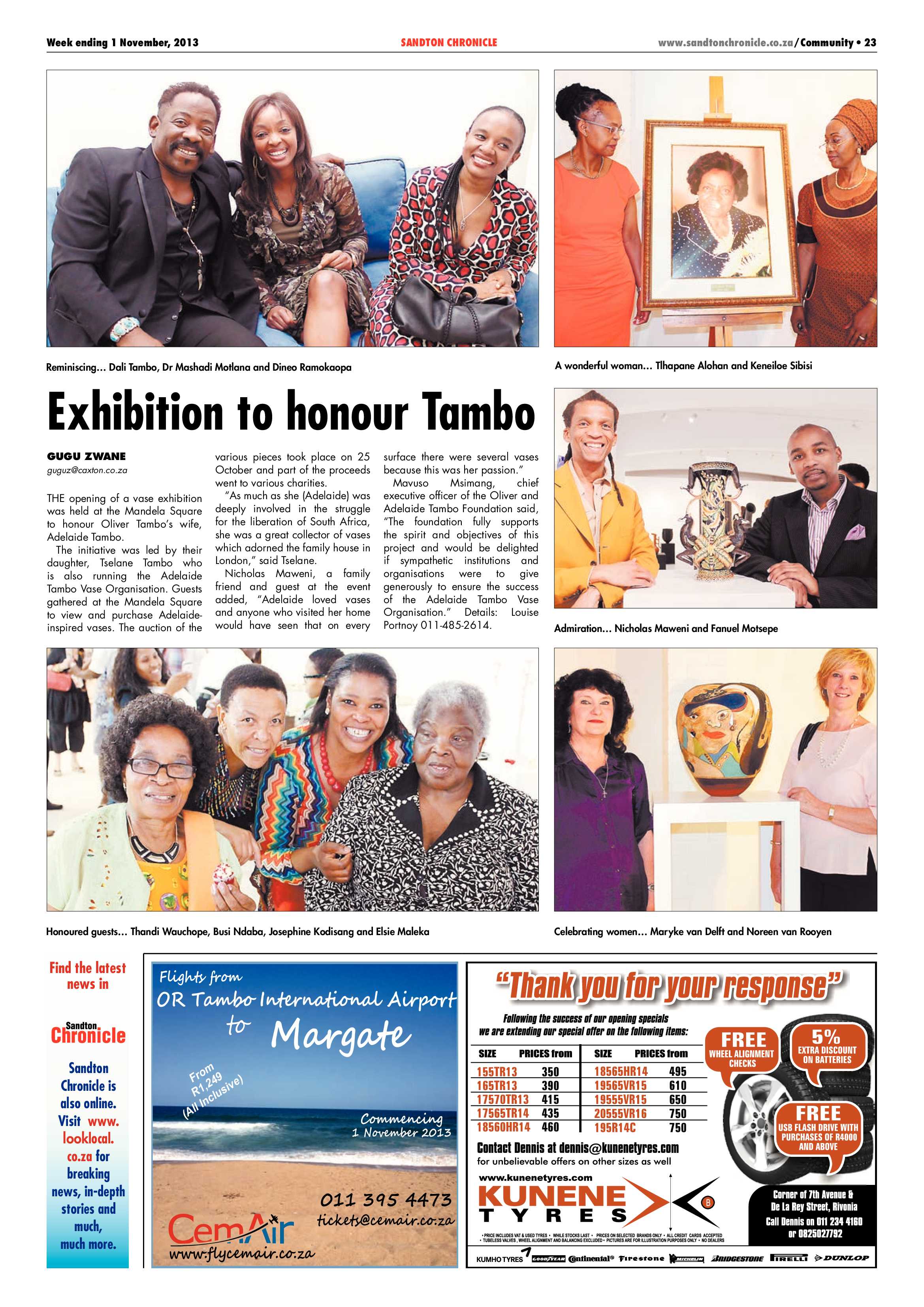 Sandton Chronicle 01 November 2013 page 39