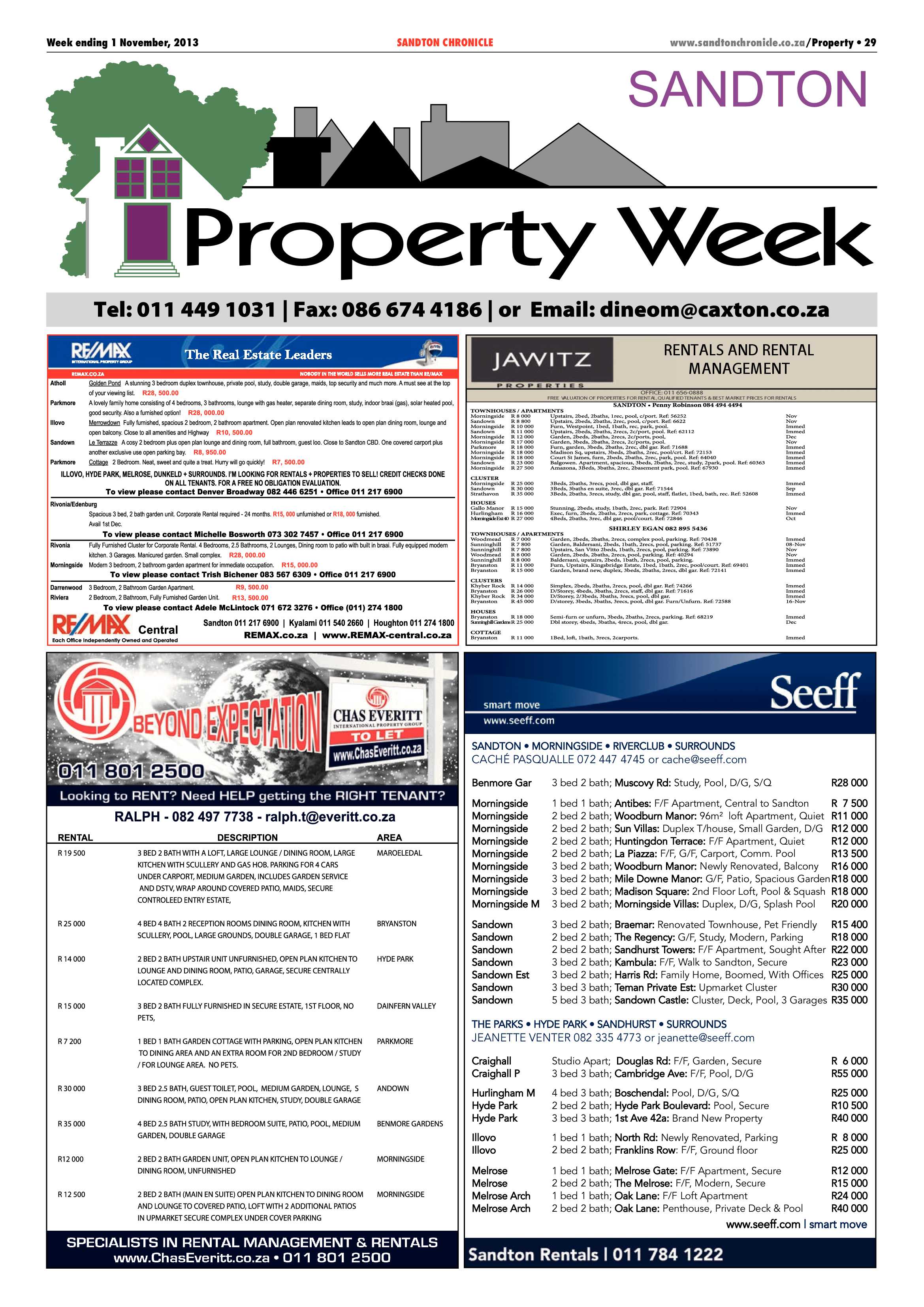 Sandton Chronicle 01 November 2013 page 45