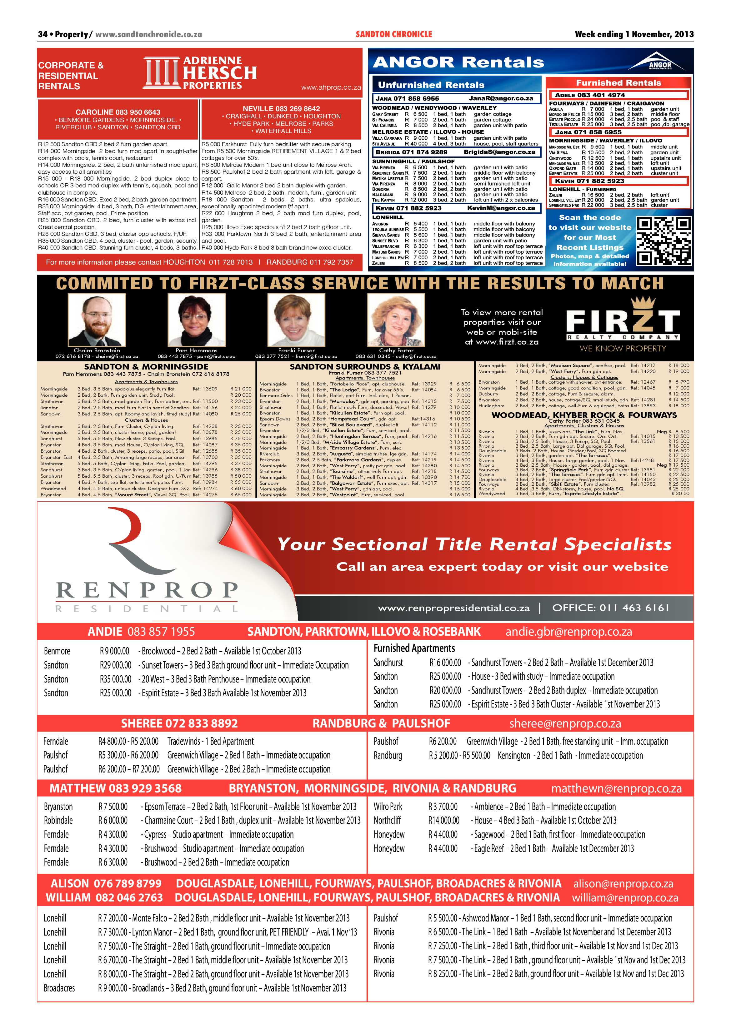 Sandton Chronicle 01 November 2013 page 50
