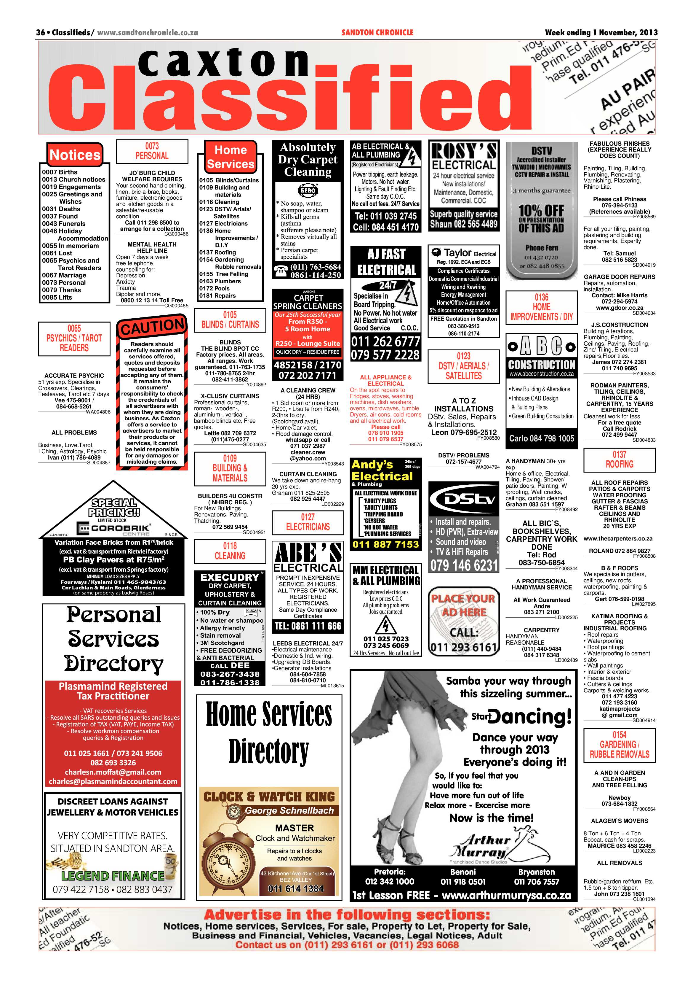 Sandton Chronicle 01 November 2013 page 52