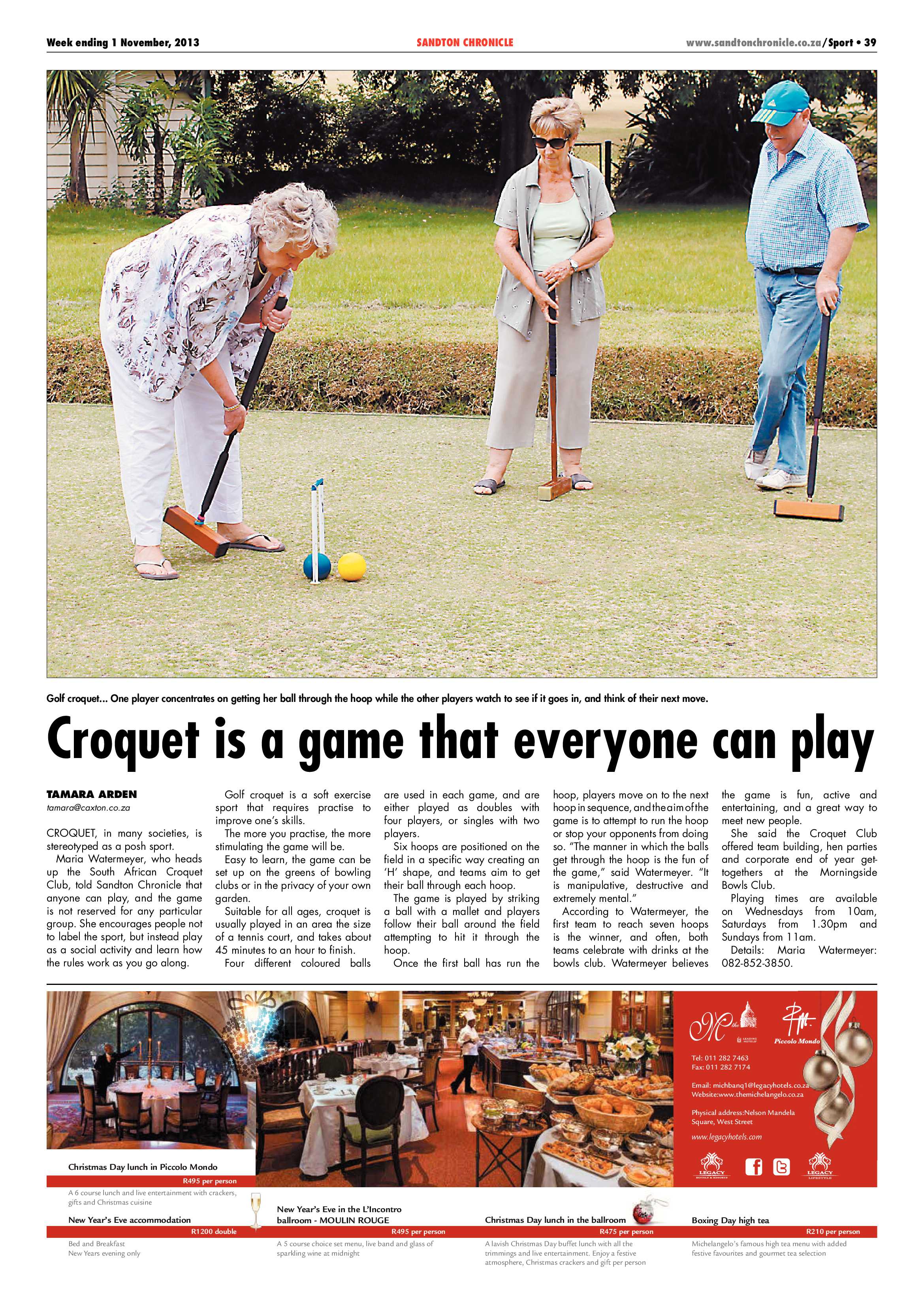 Sandton Chronicle 01 November 2013 page 55