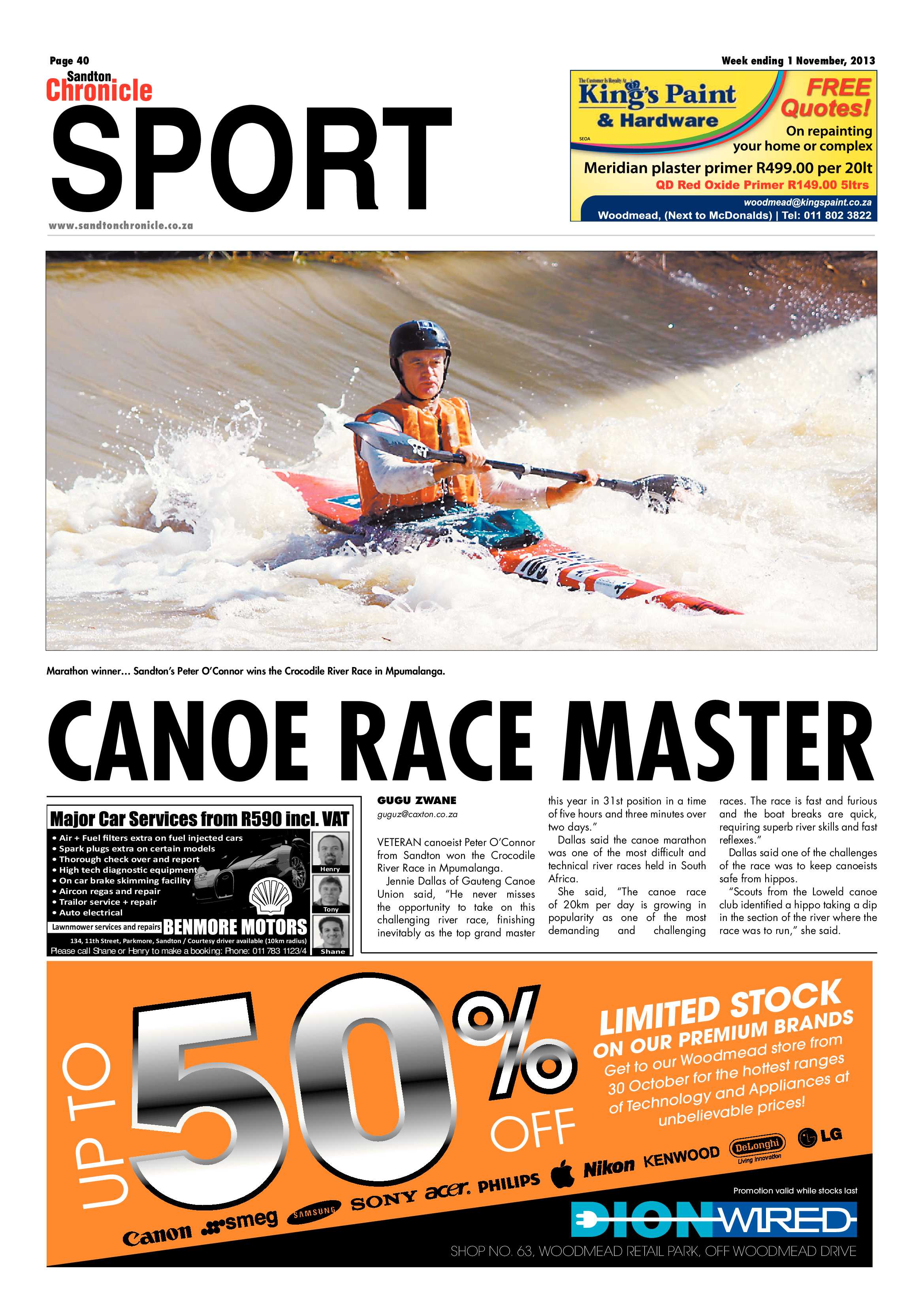 Sandton Chronicle 01 November 2013 page 56