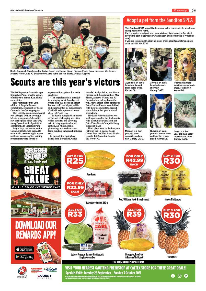 Sandton Chronicle 01 October 2021 page 11