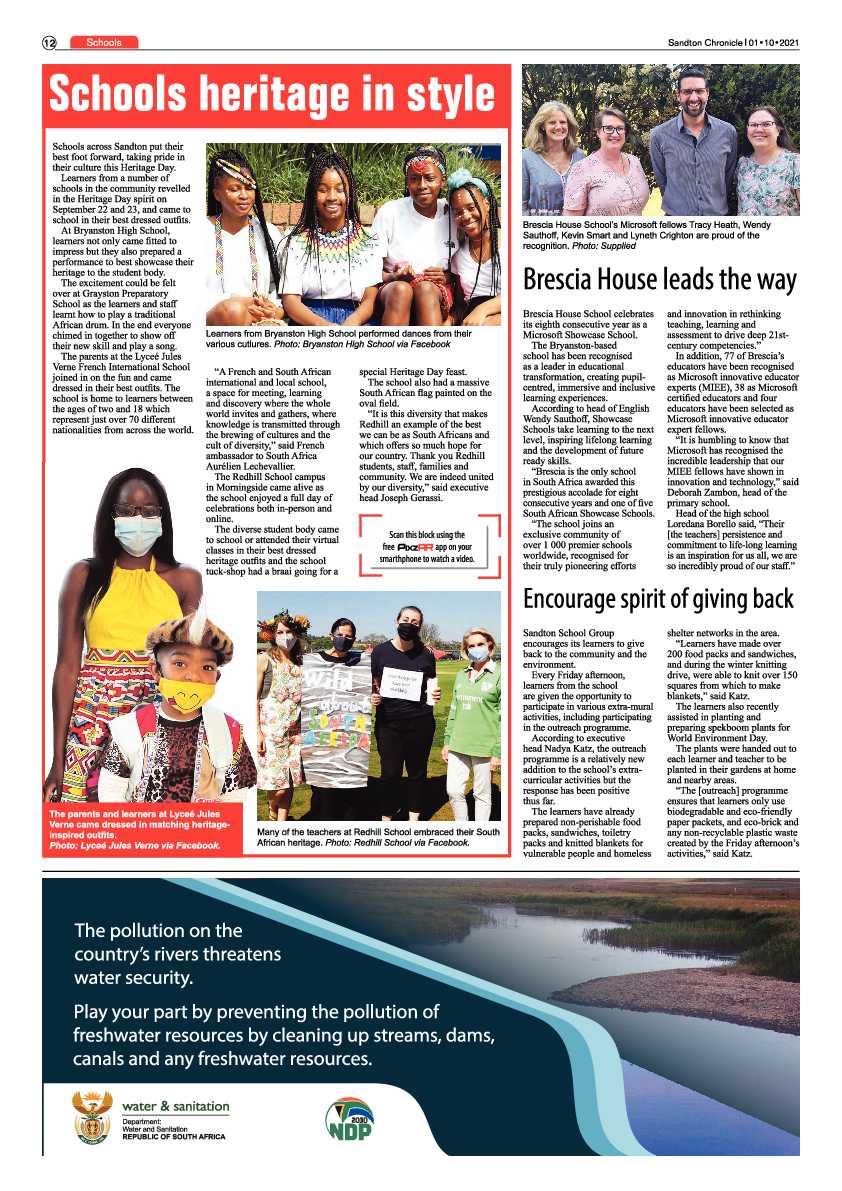 Sandton Chronicle 01 October 2021 page 12