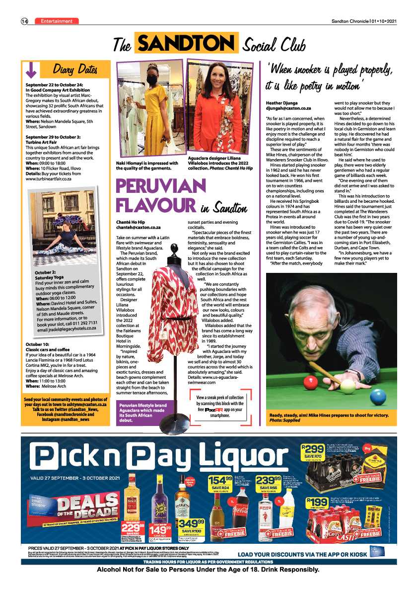 Sandton Chronicle 01 October 2021 page 14