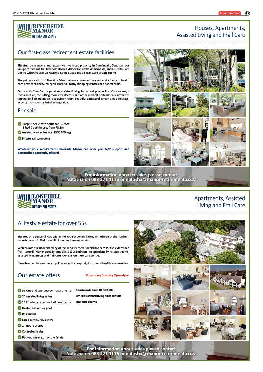 Sandton Chronicle 01 October 2021 page 17
