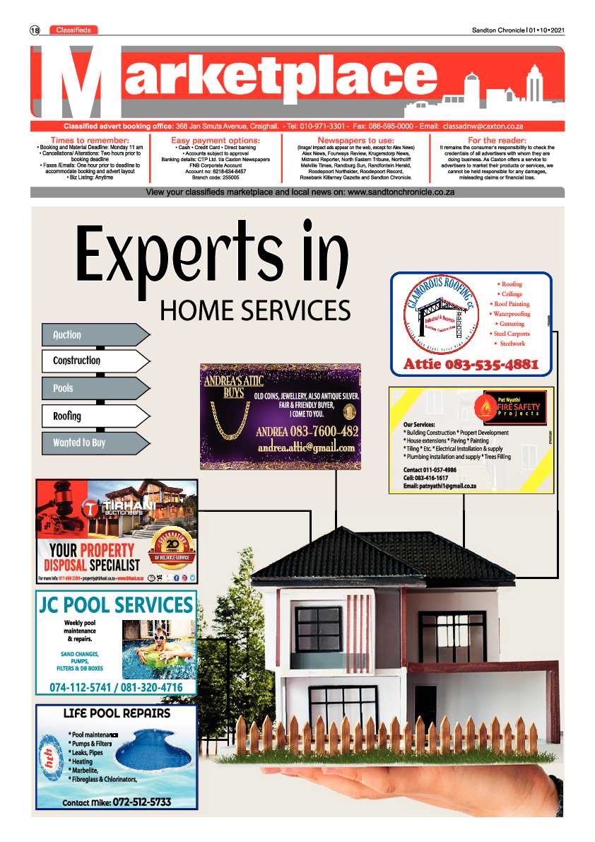 Sandton Chronicle 01 October 2021 page 18