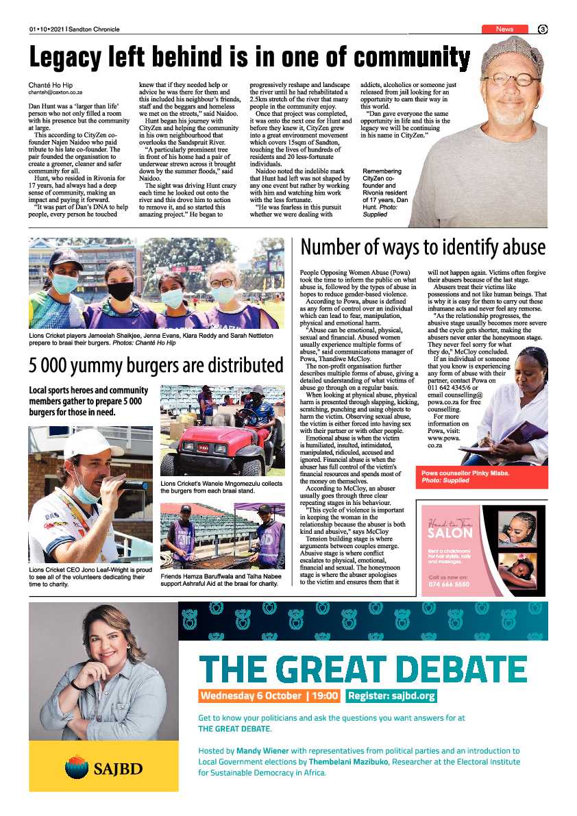 Sandton Chronicle 01 October 2021 page 3