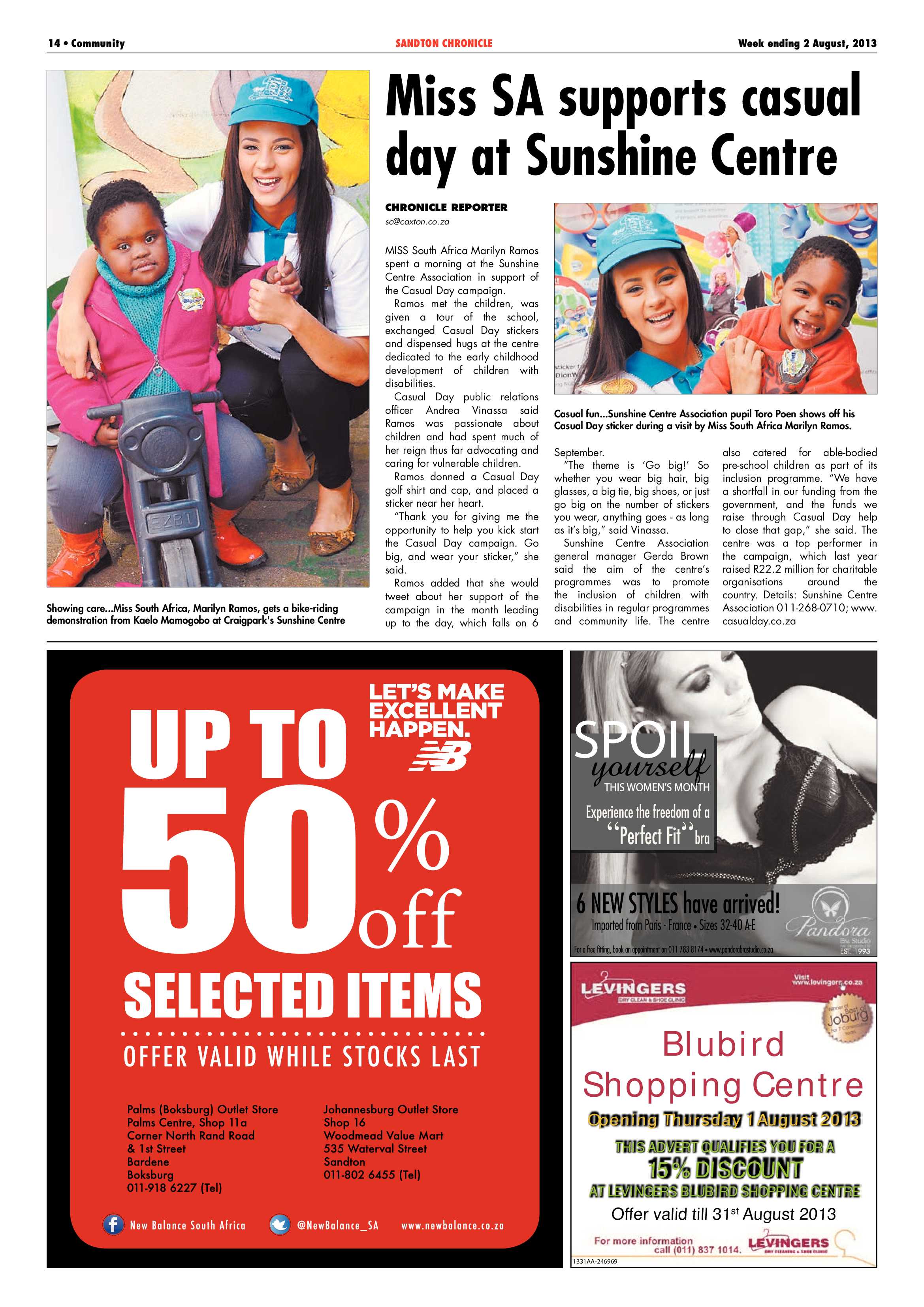 Sandton Chronicle 02 August 2013 page 14