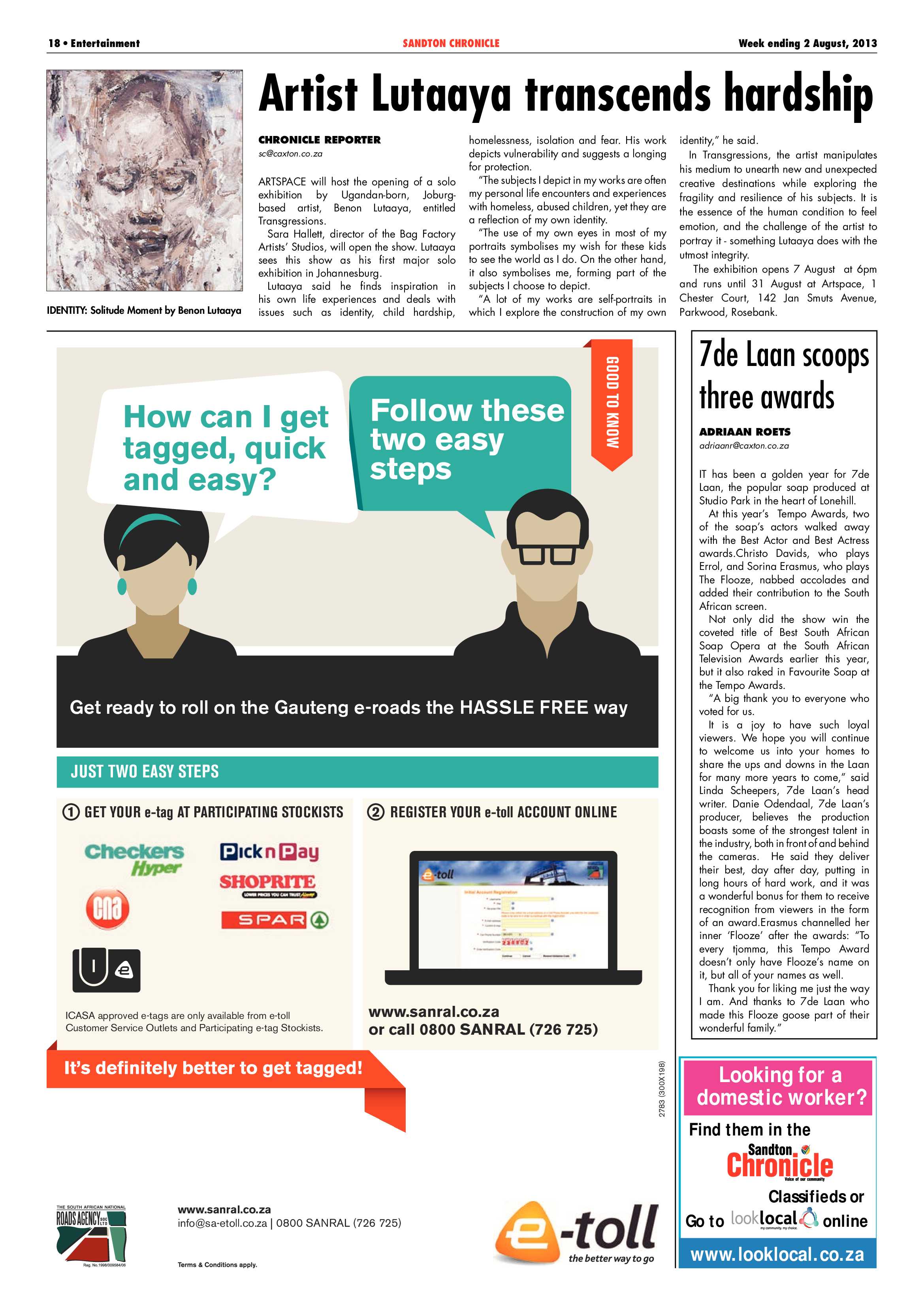 Sandton Chronicle 02 August 2013 page 18