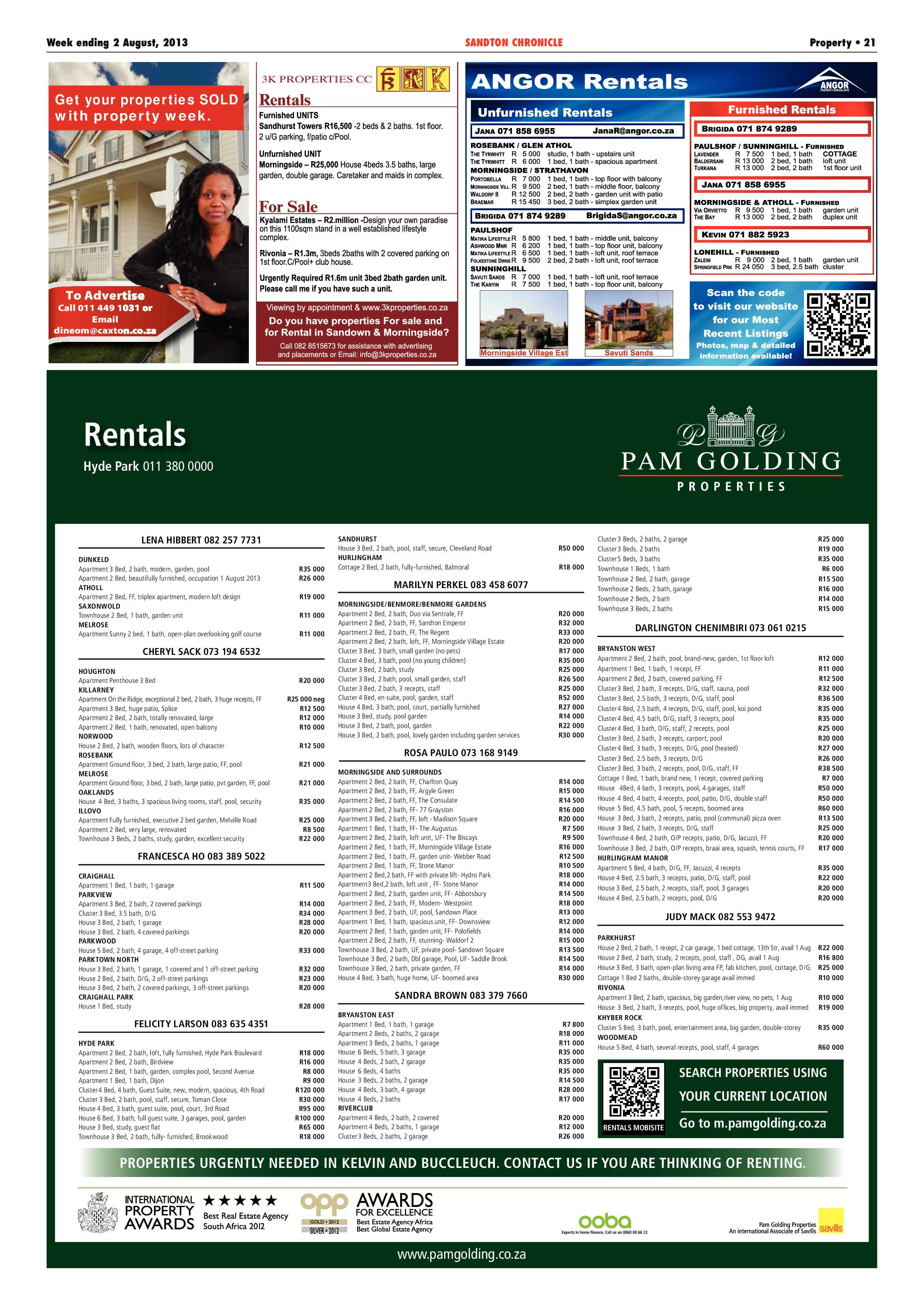 Sandton Chronicle 02 August 2013 page 21