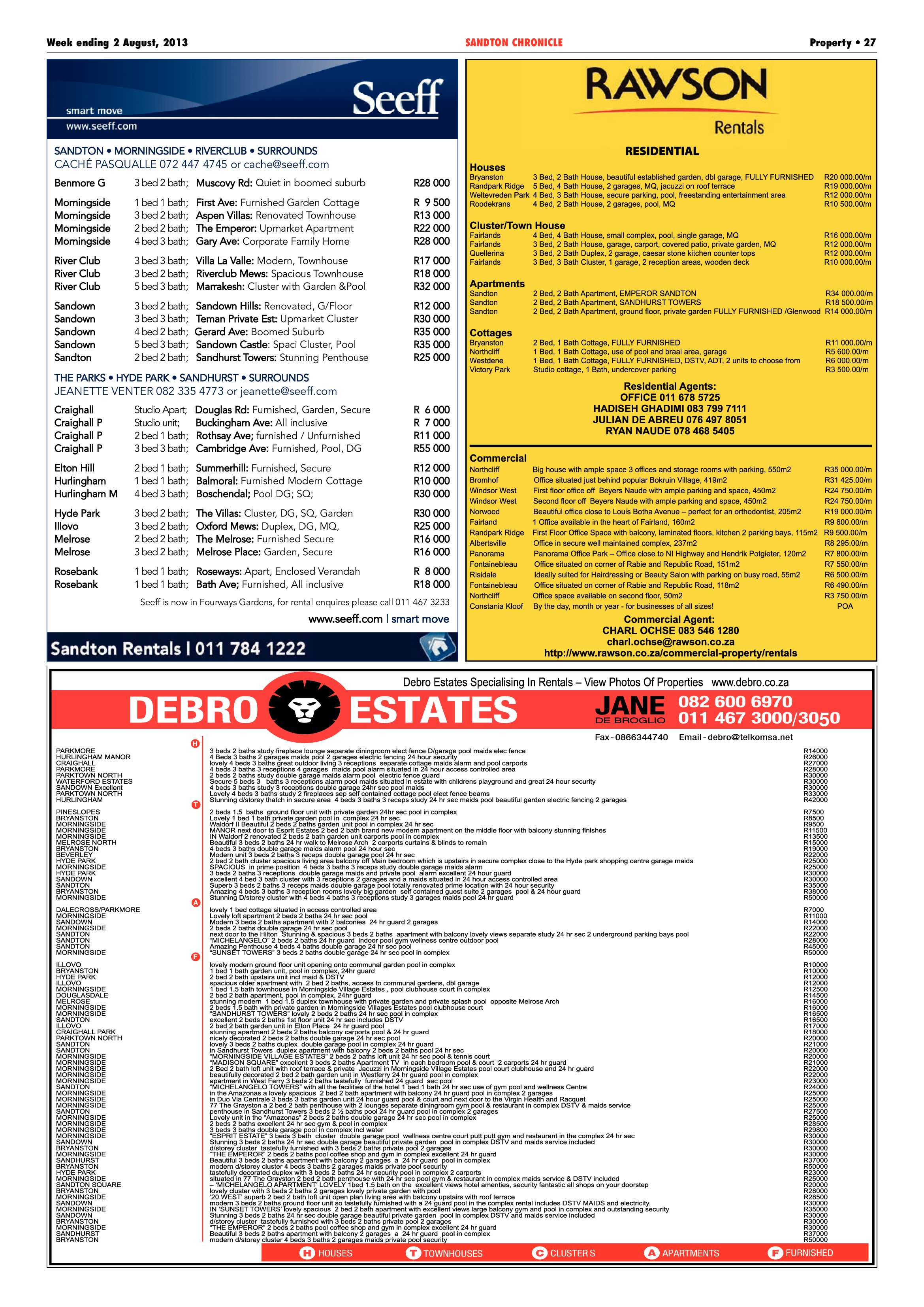 Sandton Chronicle 02 August 2013 page 27