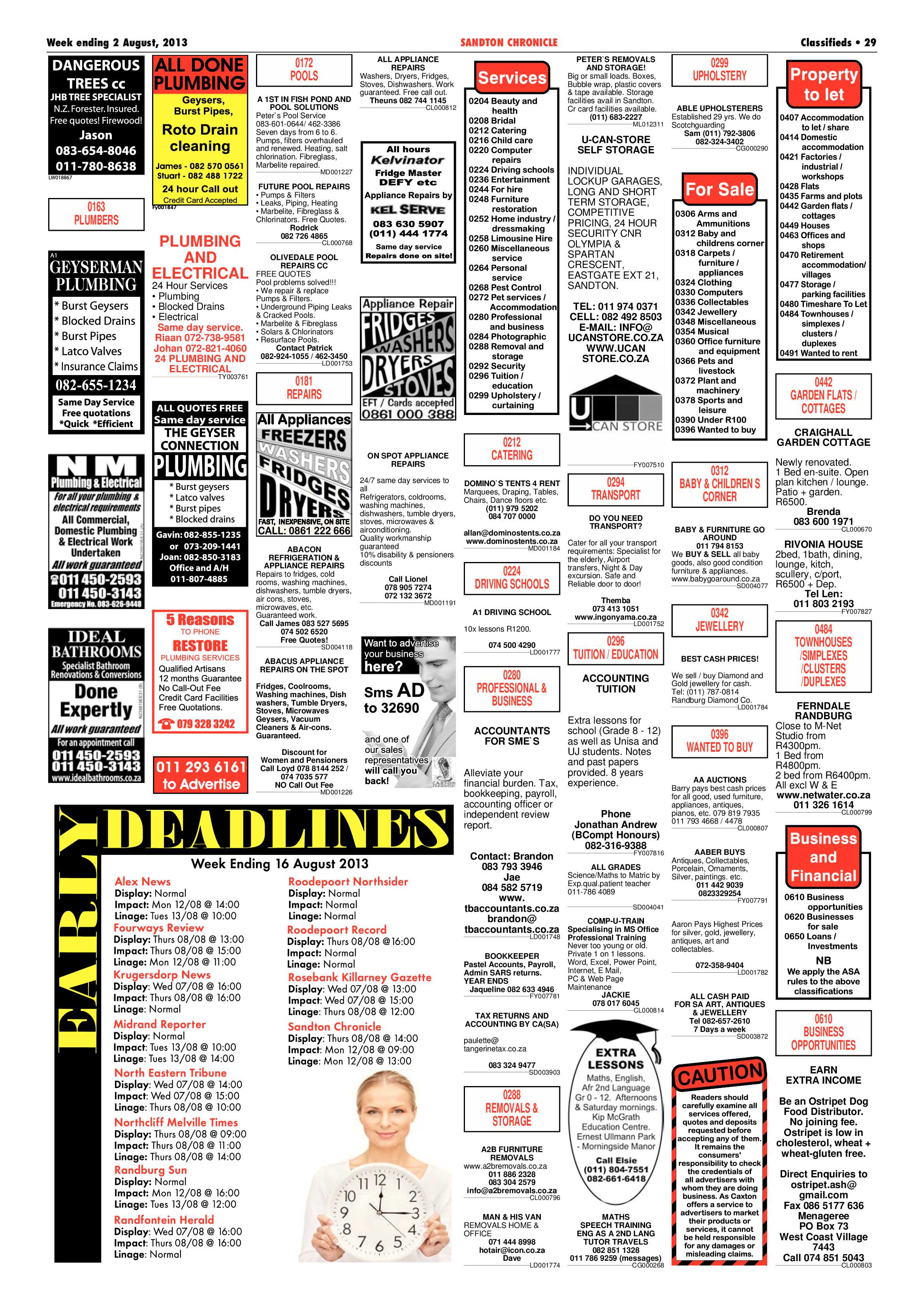 Sandton Chronicle 02 August 2013 page 29
