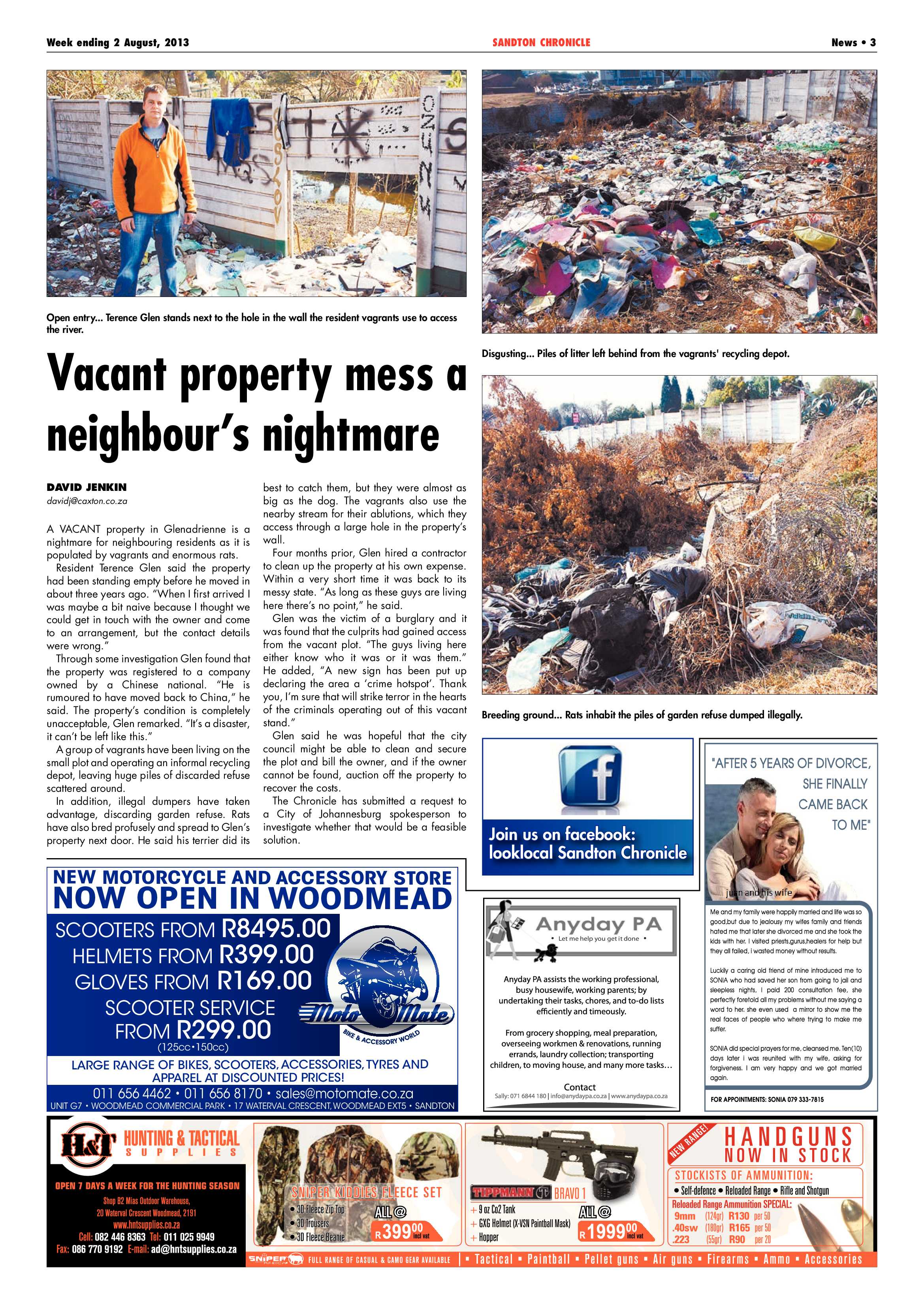 Sandton Chronicle 02 August 2013 page 3